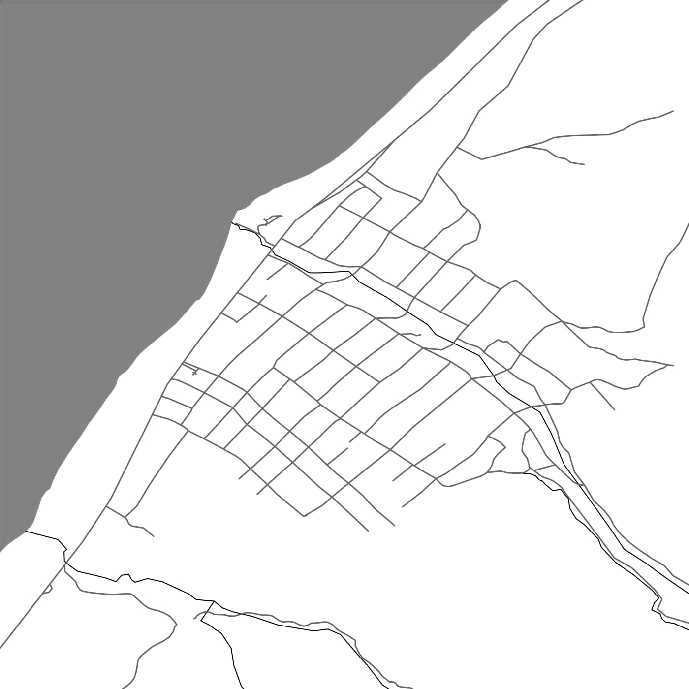 ROAD MAP OF AK-TEREK, KYRGYZSTAN BY MAPBAKES