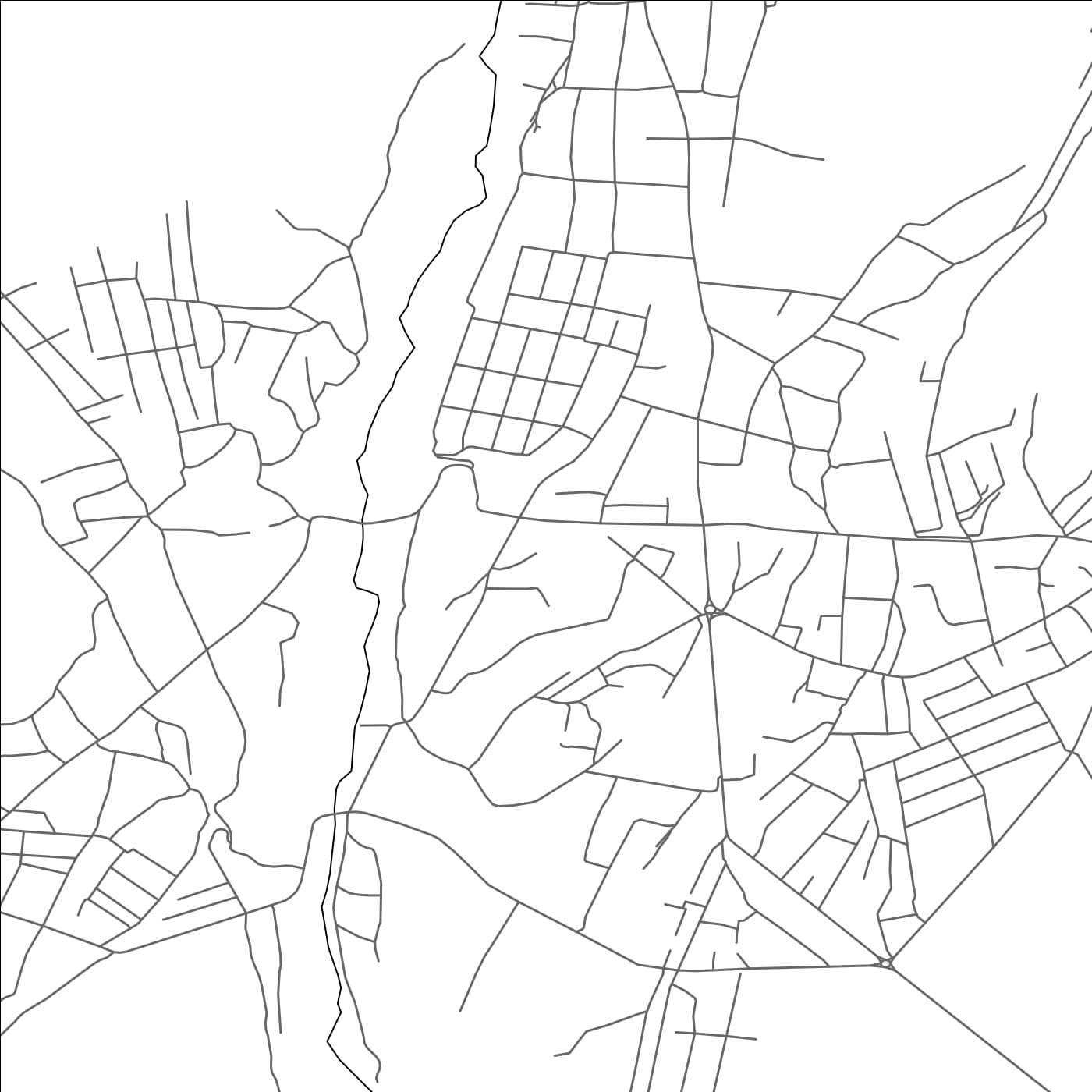 ROAD MAP OF ALA-BUKA, KYRGYZSTAN BY MAPBAKES