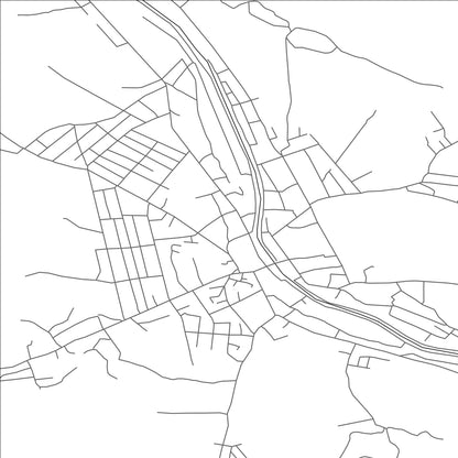 ROAD MAP OF ARAVAN, KYRGYZSTAN BY MAPBAKES