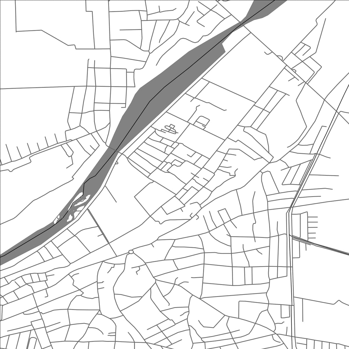 ROAD MAP OF BAZAR-KORGON, KYRGYZSTAN BY MAPBAKES