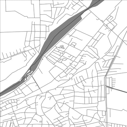 ROAD MAP OF BAZAR-KORGON, KYRGYZSTAN BY MAPBAKES