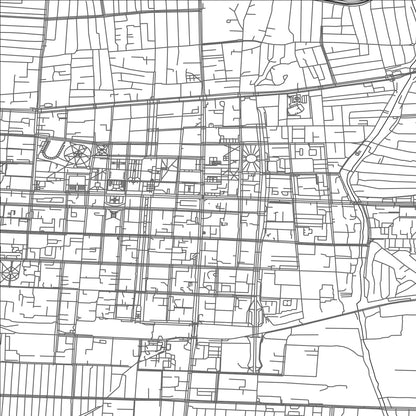 ROAD MAP OF BISHKEK, KYRGYZSTAN BY MAPBAKES