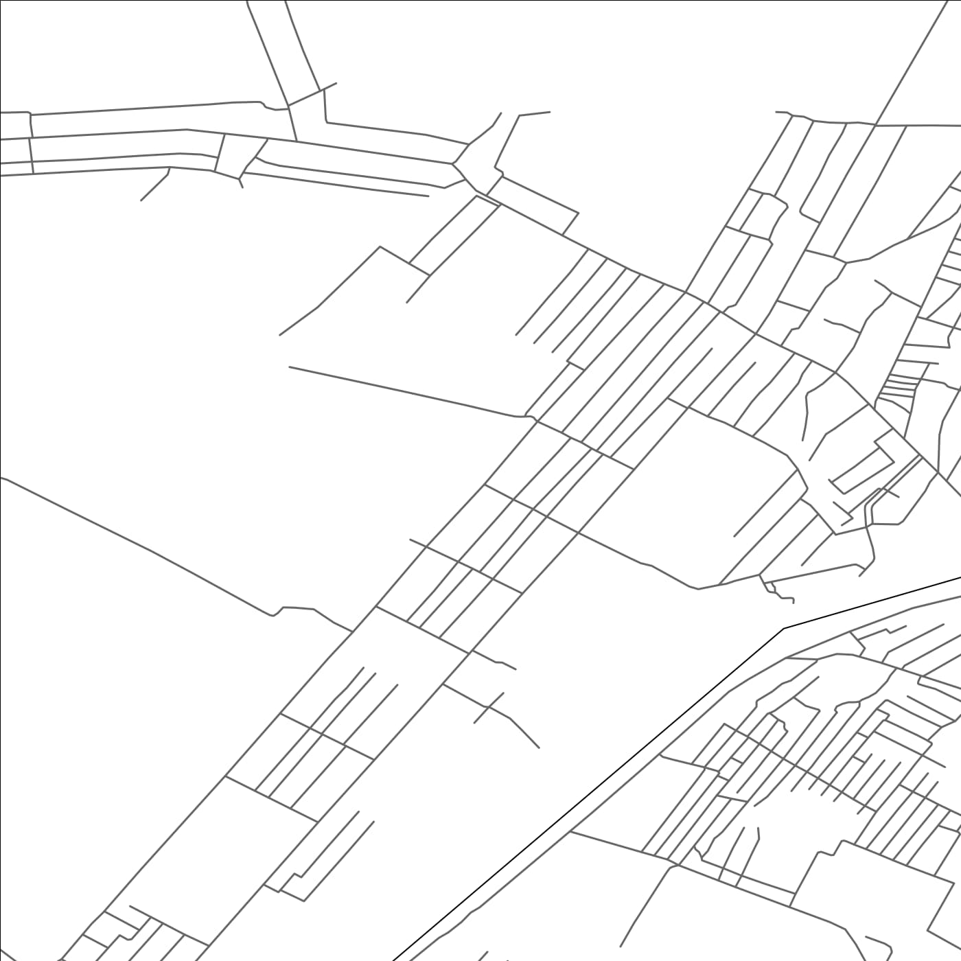 ROAD MAP OF BLAGOVESHENKA, KYRGYZSTAN BY MAPBAKES