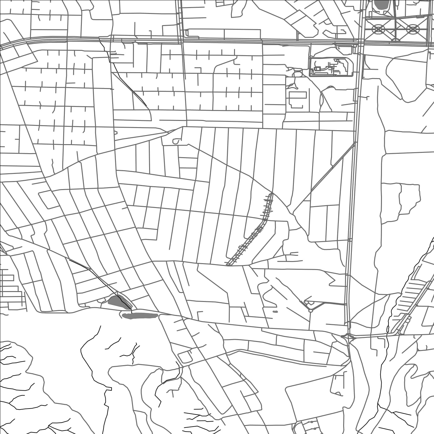 ROAD MAP OF CHONG-ARYK, KYRGYZSTAN BY MAPBAKES