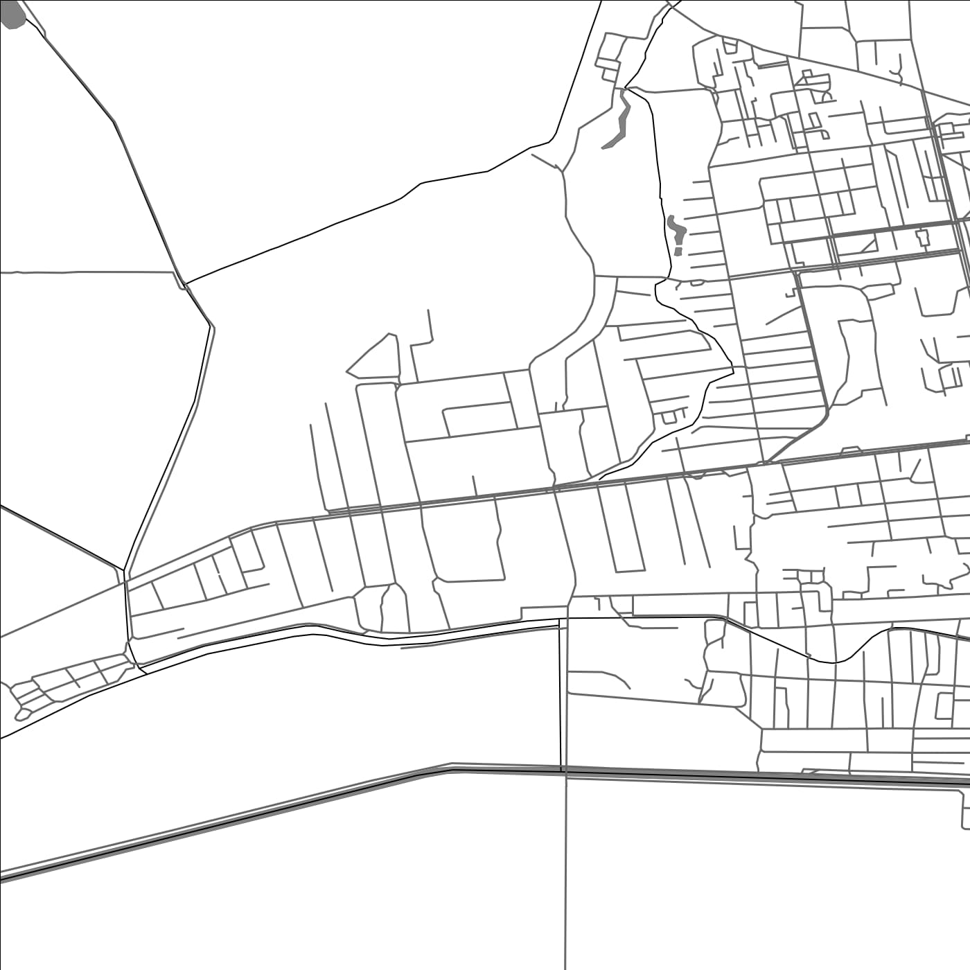 ROAD MAP OF DYUKSEMBURG, KYRGYZSTAN BY MAPBAKES