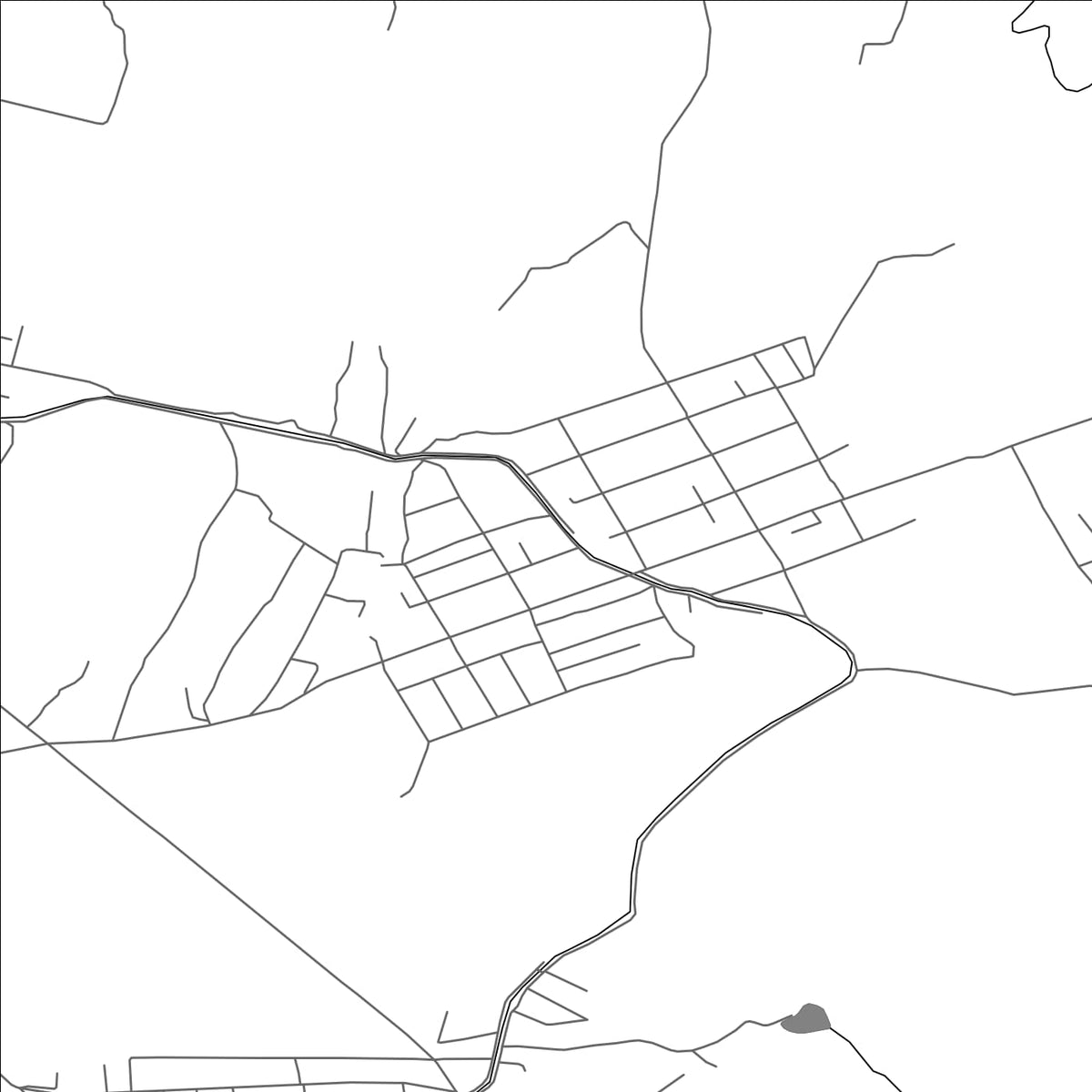 ROAD MAP OF DZHANY-AKMAN, KYRGYZSTAN BY MAPBAKES
