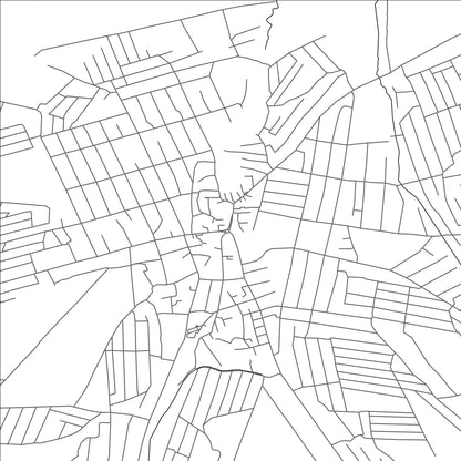 ROAD MAP OF ESKI-NOOKAT, KYRGYZSTAN BY MAPBAKES