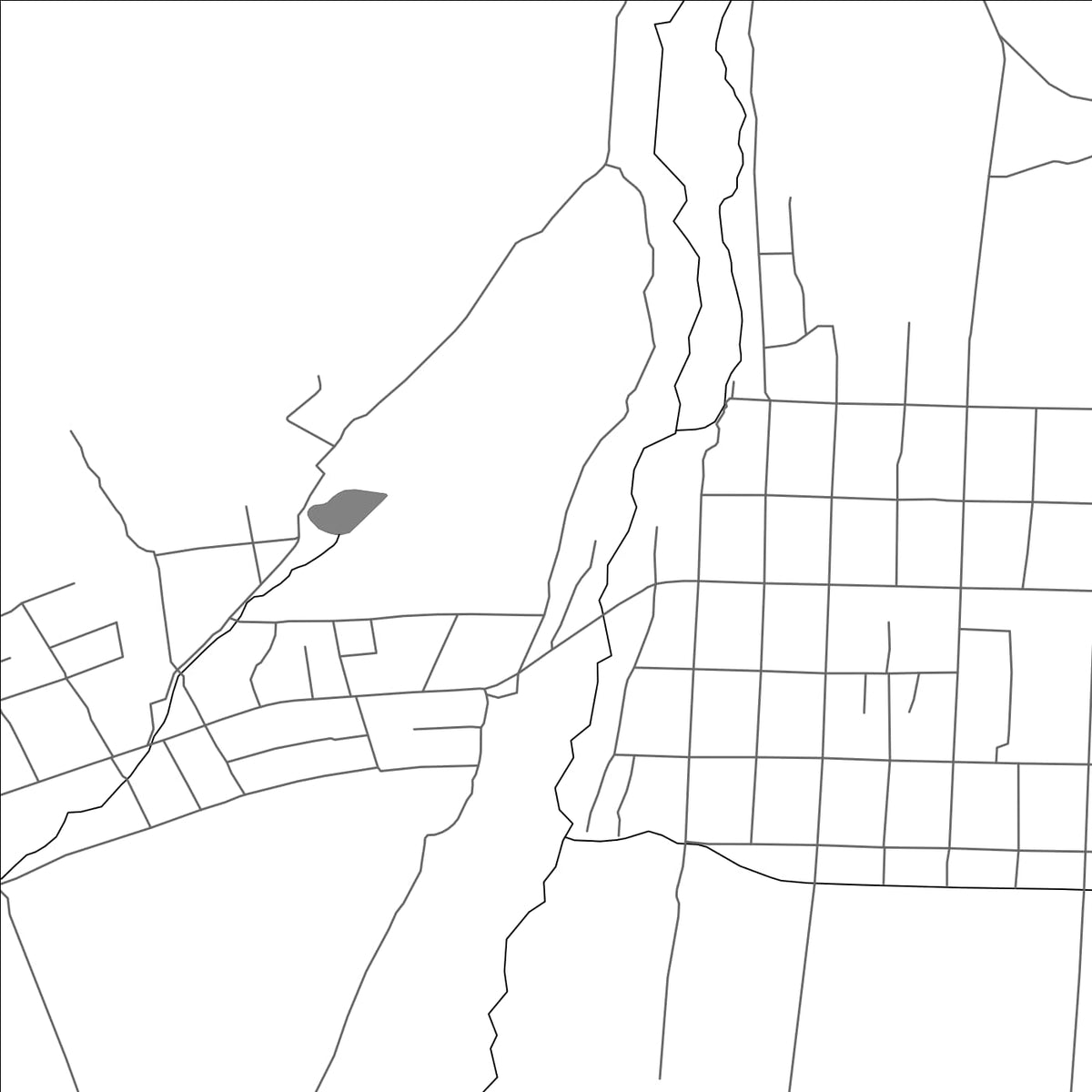 ROAD MAP OF GRIGOR’EVKA, KYRGYZSTAN BY MAPBAKES
