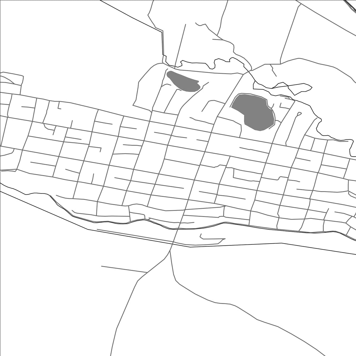ROAD MAP OF IVANOVKA, KYRGYZSTAN BY MAPBAKES