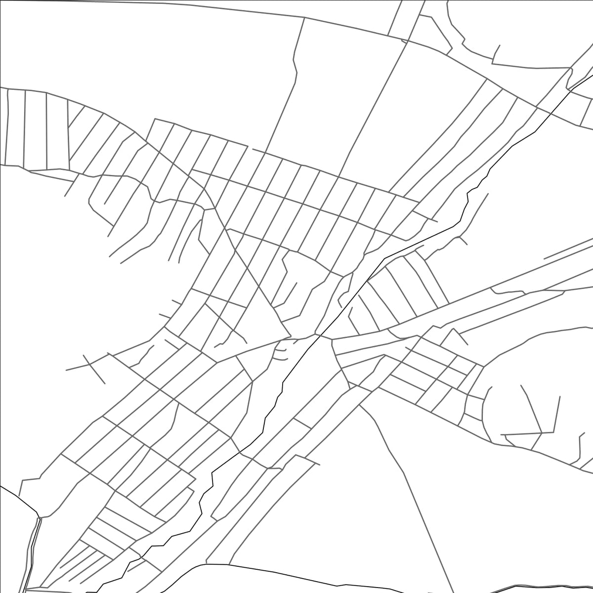 ROAD MAP OF JANGY-NOOKAT, KYRGYZSTAN BY MAPBAKES