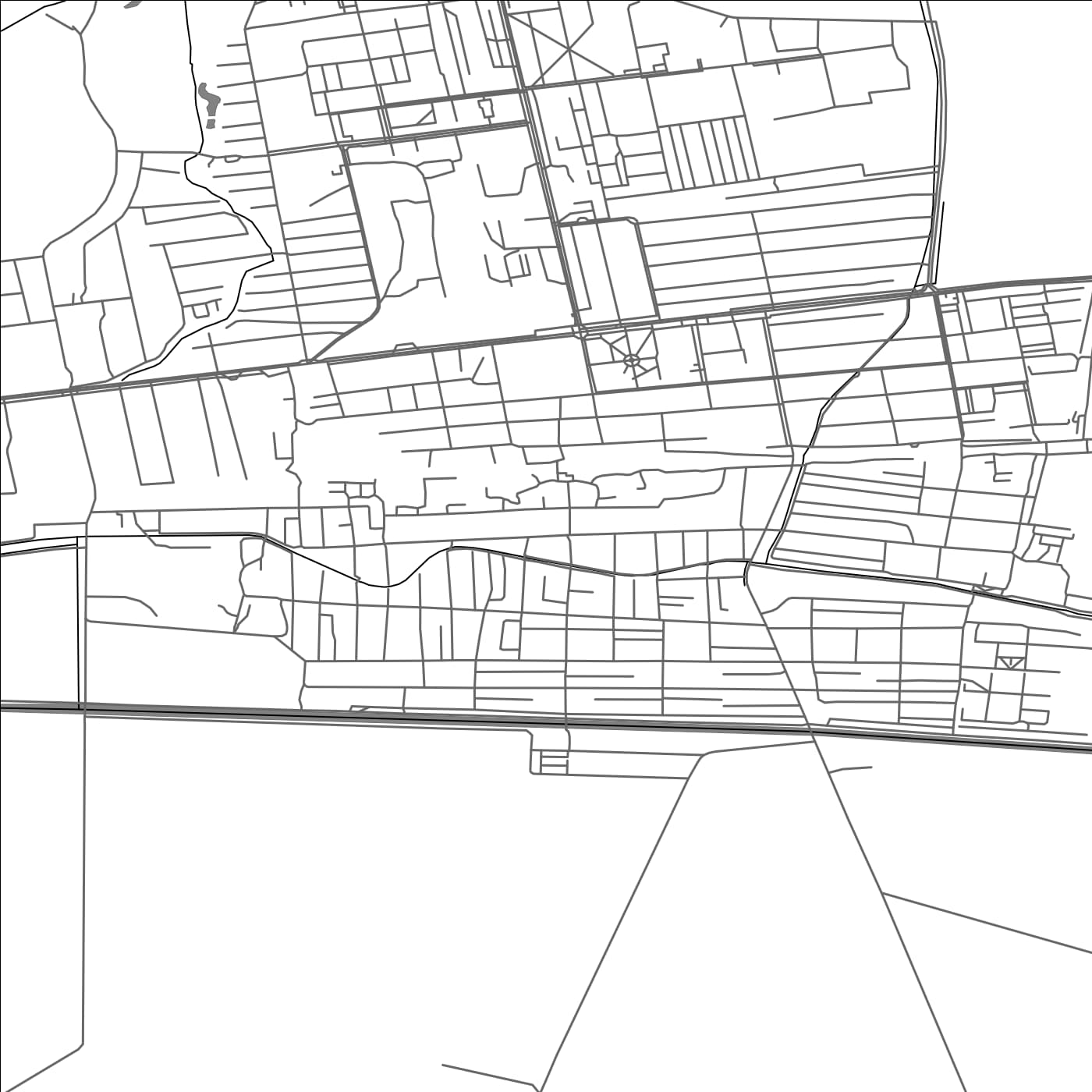 ROAD MAP OF KANT, KYRGYZSTAN BY MAPBAKES