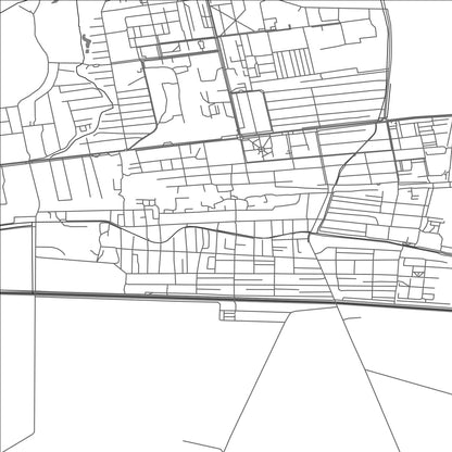 ROAD MAP OF KANT, KYRGYZSTAN BY MAPBAKES