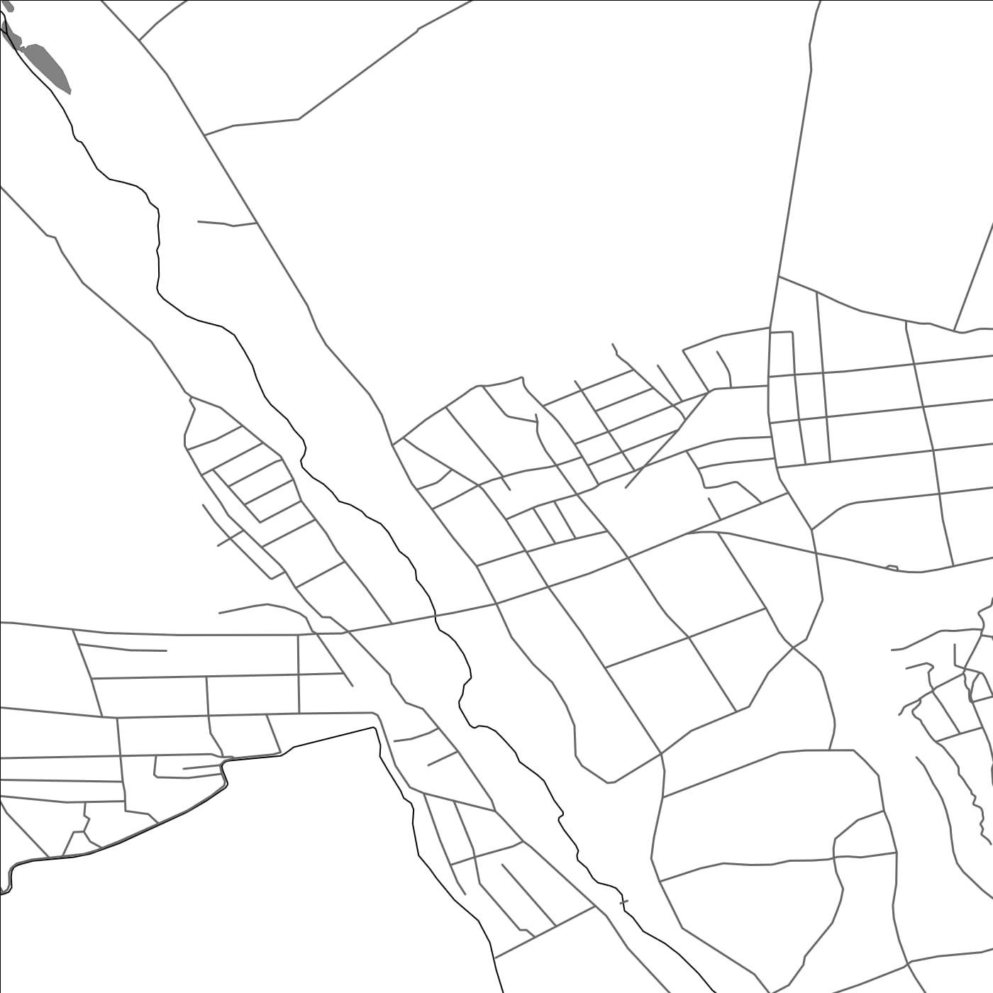 ROAD MAP OF KARA-DÖBÖ, KYRGYZSTAN BY MAPBAKES