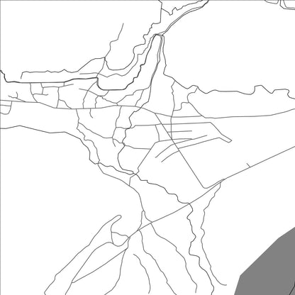 ROAD MAP OF KARAMYK, KYRGYZSTAN BY MAPBAKES