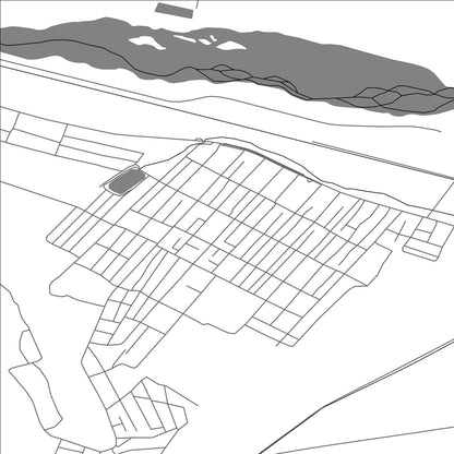 ROAD MAP OF KEMIN, KYRGYZSTAN BY MAPBAKES