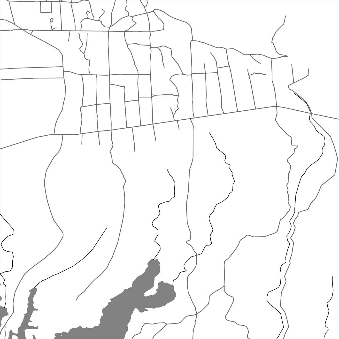 ROAD MAP OF KÜRMÖNTÜ, KYRGYZSTAN BY MAPBAKES