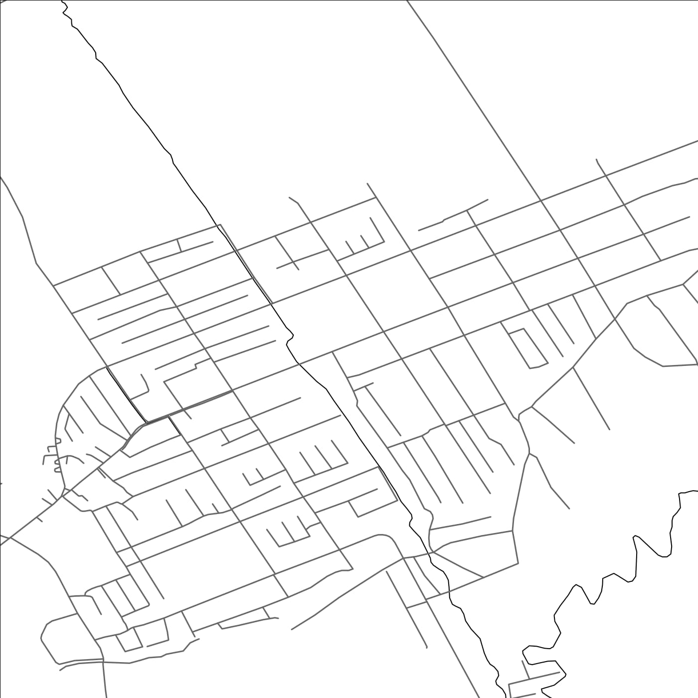 ROAD MAP OF KURSHAB, KYRGYZSTAN BY MAPBAKES