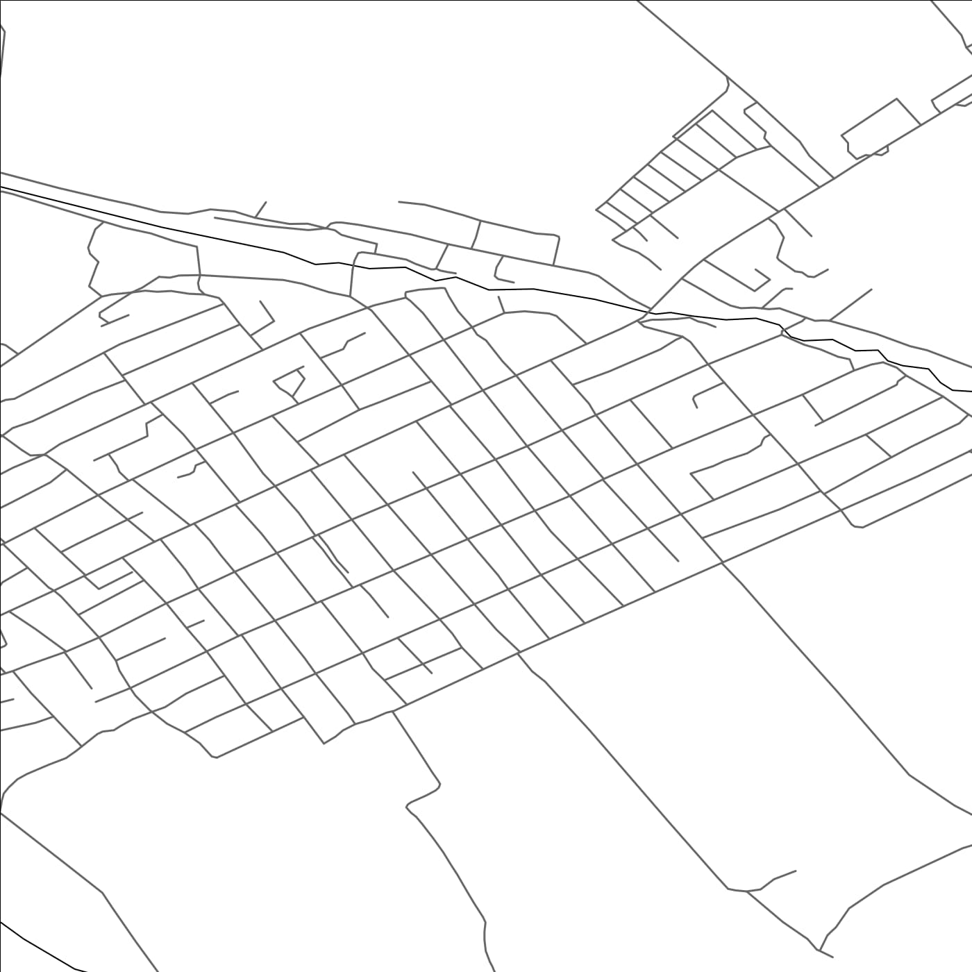 ROAD MAP OF KYZYL-SUU, KYRGYZSTAN BY MAPBAKES