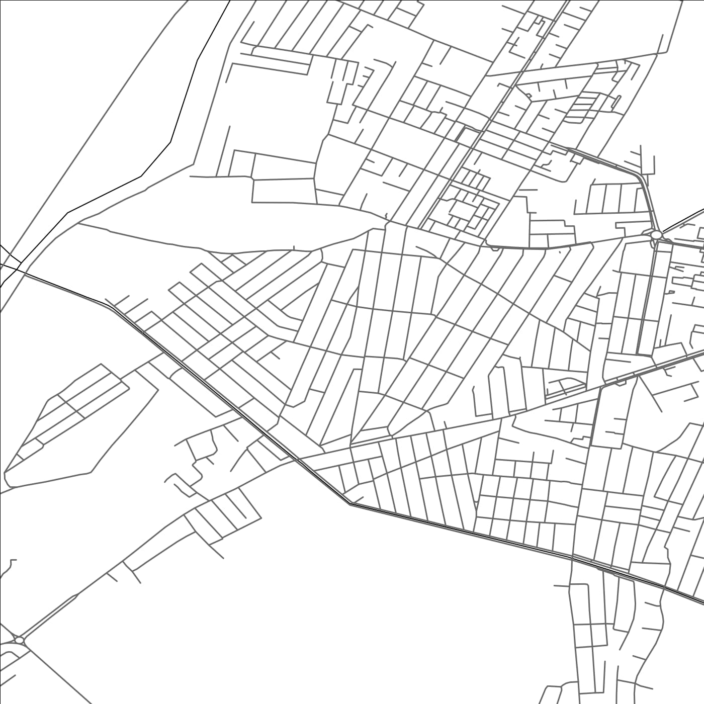 ROAD MAP OF LADAN KARA, KYRGYZSTAN BY MAPBAKES