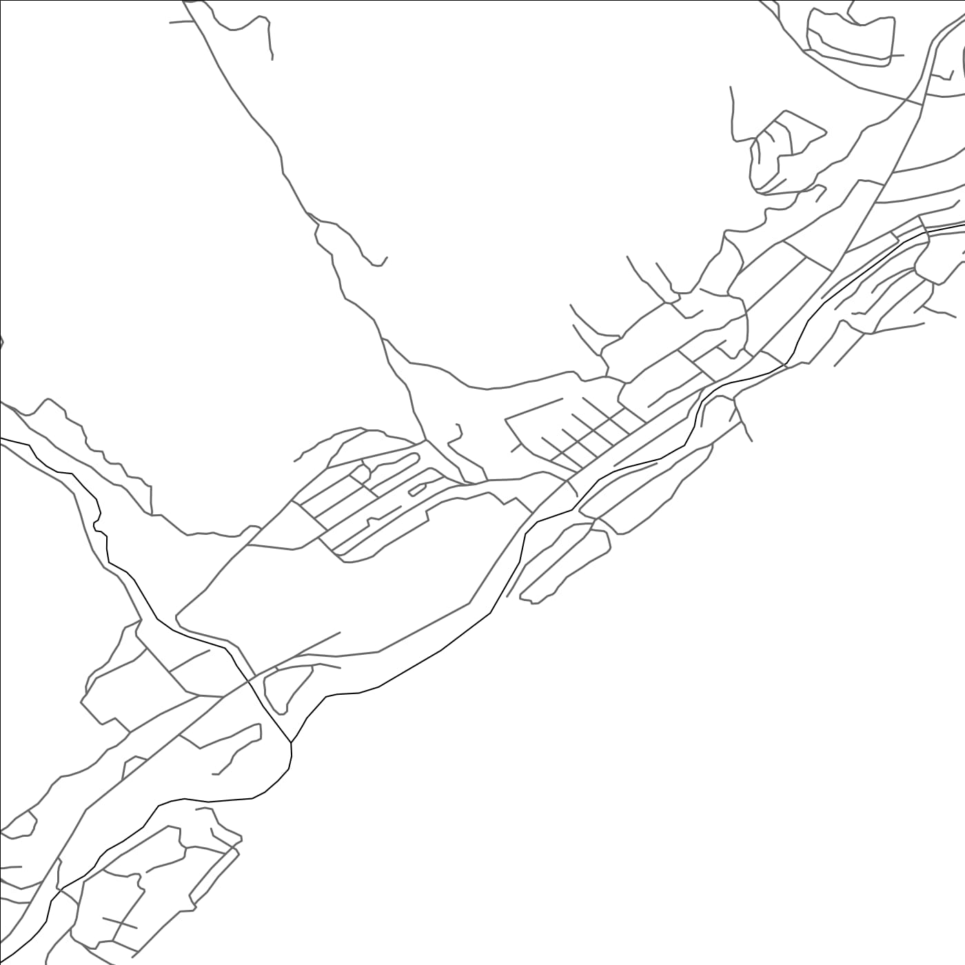 ROAD MAP OF MAYLUU-SUU, KYRGYZSTAN BY MAPBAKES