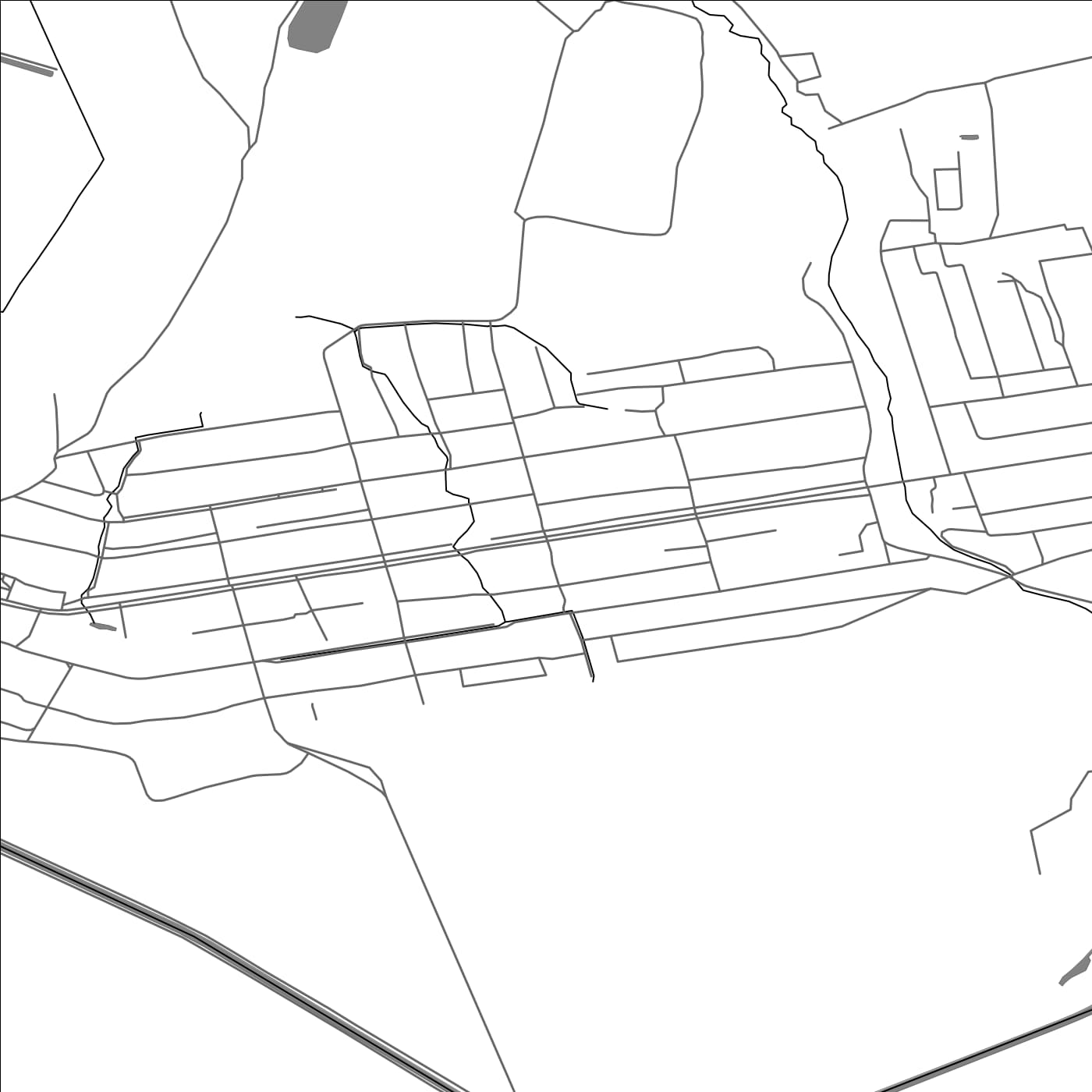 ROAD MAP OF NOVOPOKROVKA, KYRGYZSTAN BY MAPBAKES