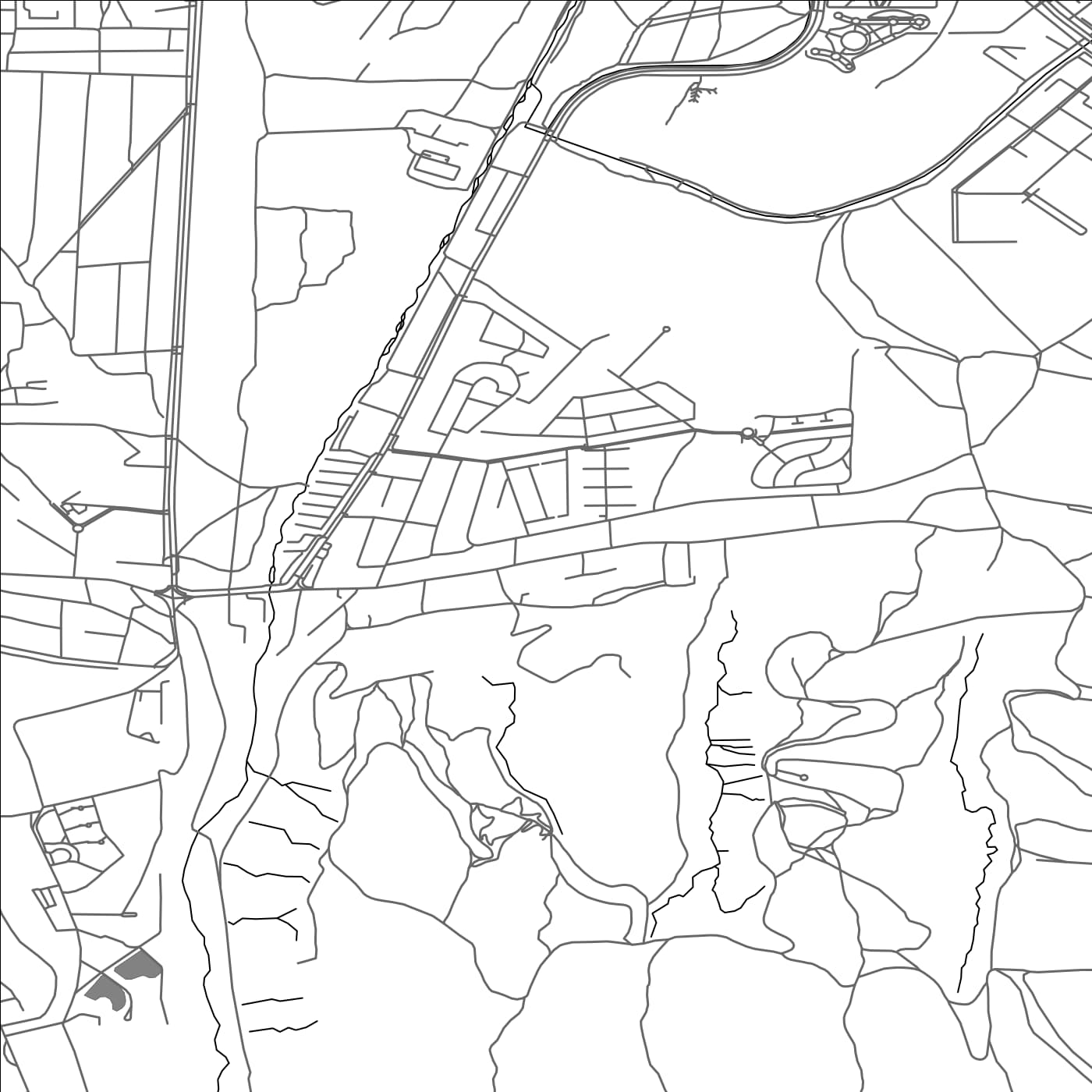 ROAD MAP OF ORTO-SAY, KYRGYZSTAN BY MAPBAKES