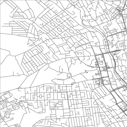 ROAD MAP OF OSH, KYRGYZSTAN BY MAPBAKES