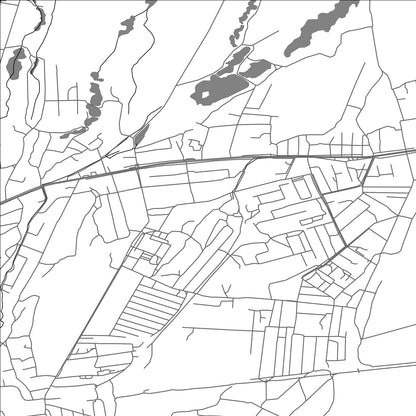 ROAD MAP OF ROMANOVKA, KYRGYZSTAN BY MAPBAKES