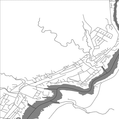 ROAD MAP OF TASH-KÖMÜR, KYRGYZSTAN BY MAPBAKES