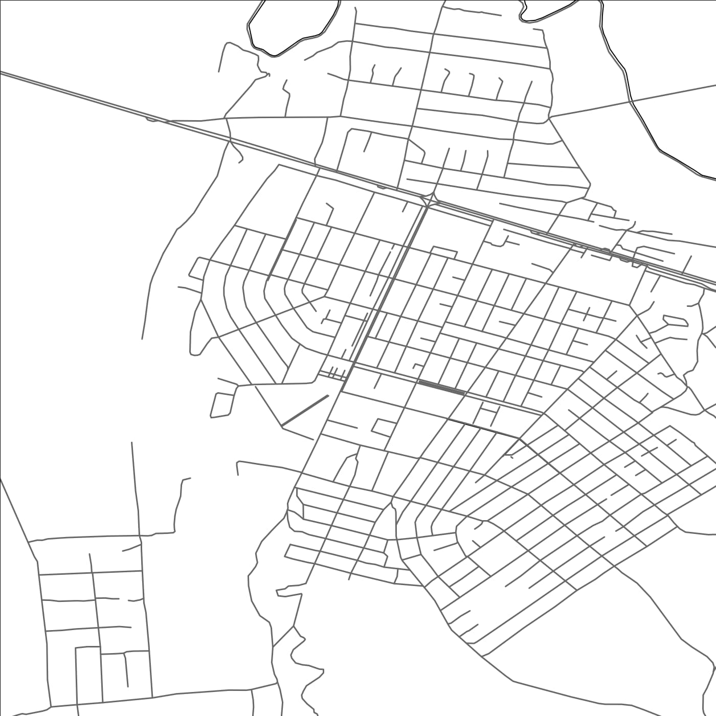 ROAD MAP OF TOKTOGUL, KYRGYZSTAN BY MAPBAKES