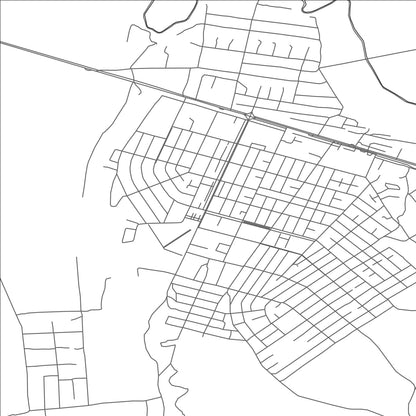 ROAD MAP OF TOKTOGUL, KYRGYZSTAN BY MAPBAKES