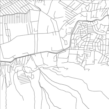 ROAD MAP OF UCHAR, KYRGYZSTAN BY MAPBAKES