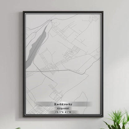 ROAD MAP OF KACHKYNCHY, KYRGYZSTAN BY MAPBAKES
