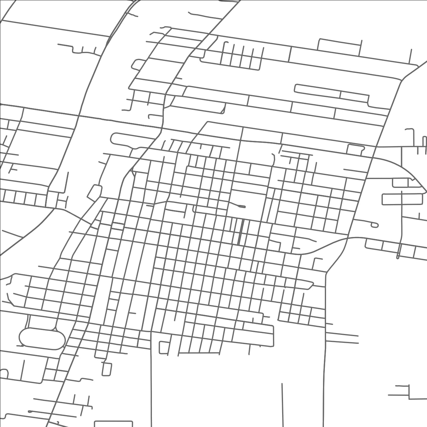 ROAD MAP OF ABBEVILLE, LOUISIANA BY MAPBAKES