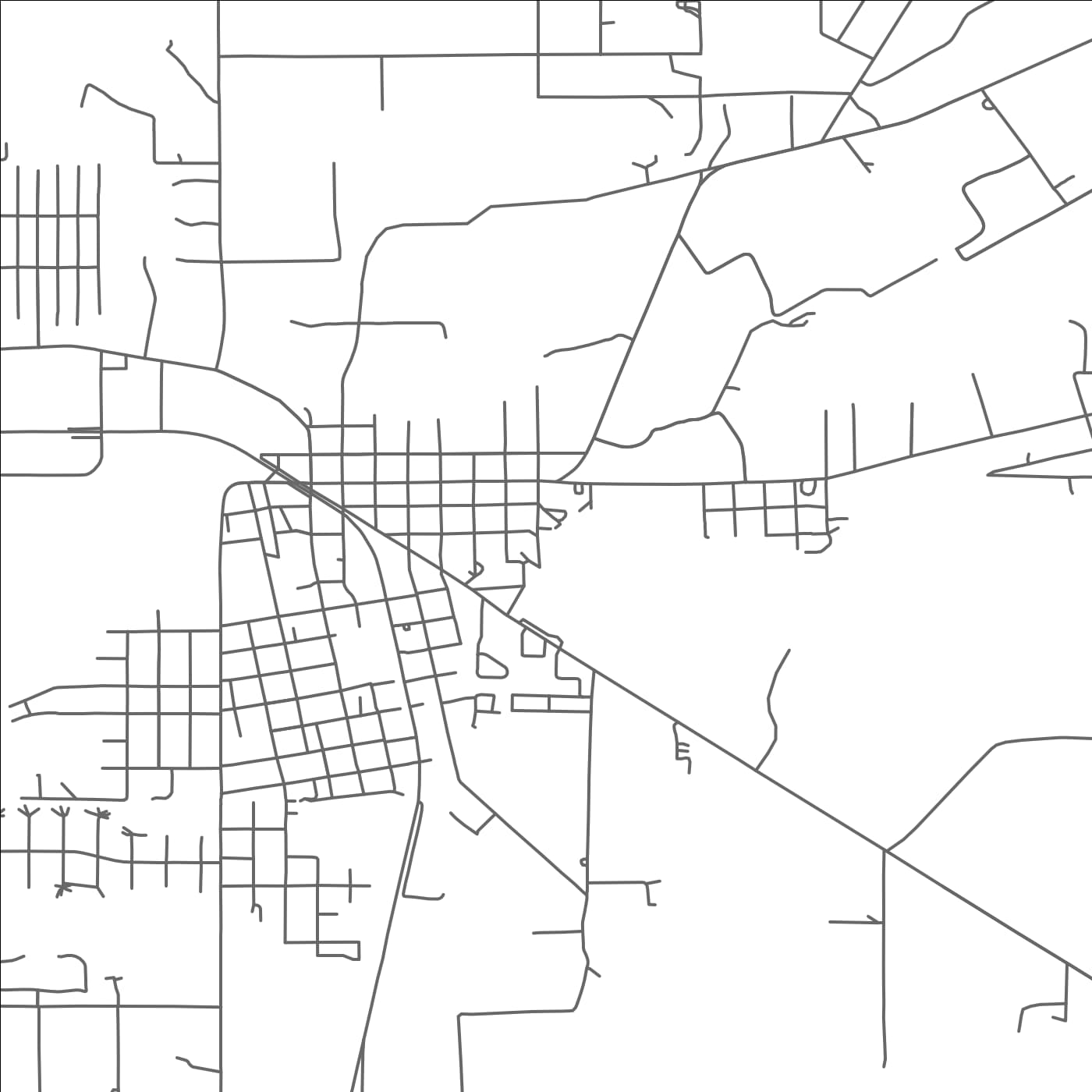 ROAD MAP OF ABITA SPRINGS, LOUISIANA BY MAPBAKES