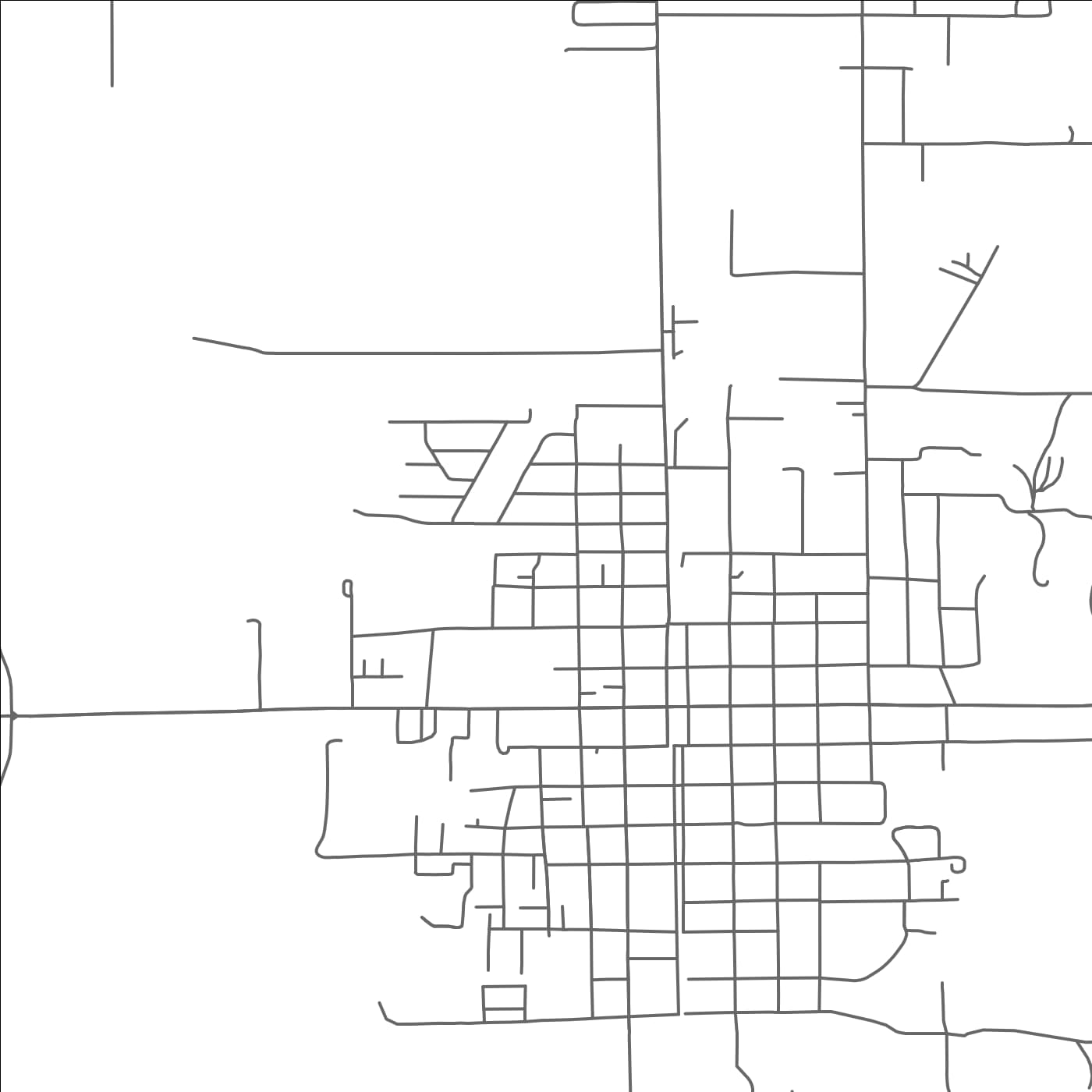 ROAD MAP OF AMITE CITY, LOUISIANA BY MAPBAKES