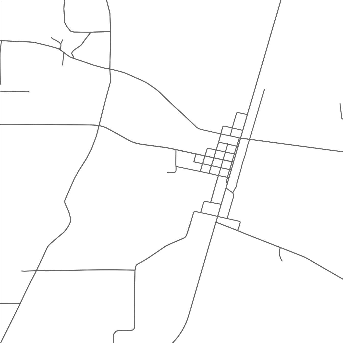 ROAD MAP OF ANGIE, LOUISIANA BY MAPBAKES