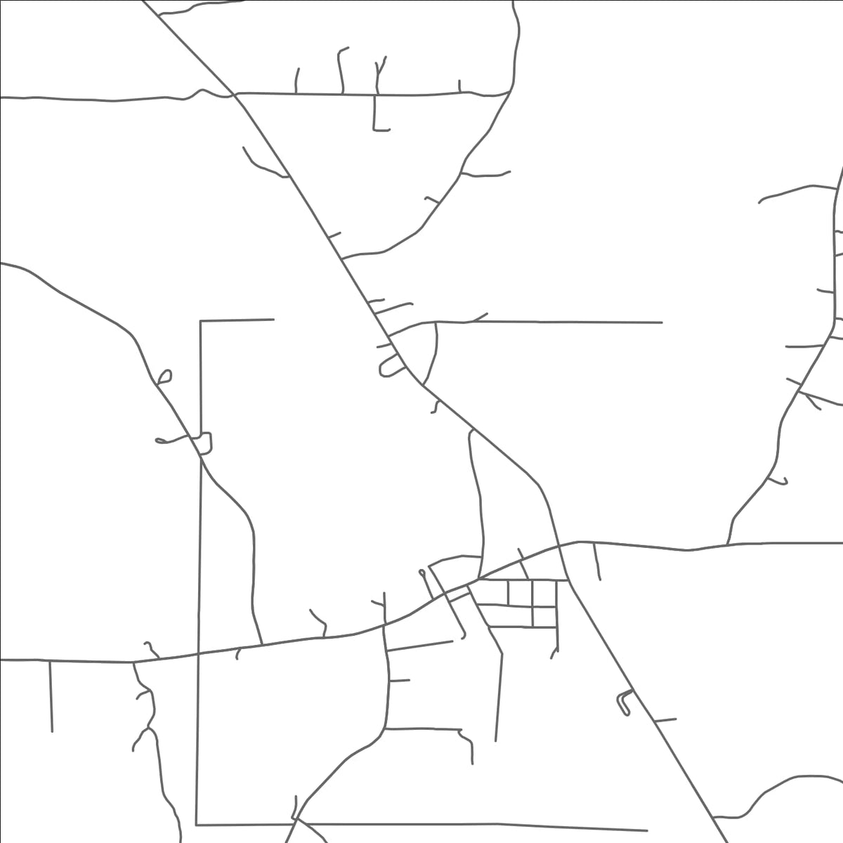 ROAD MAP OF ATHENS, LOUISIANA BY MAPBAKES