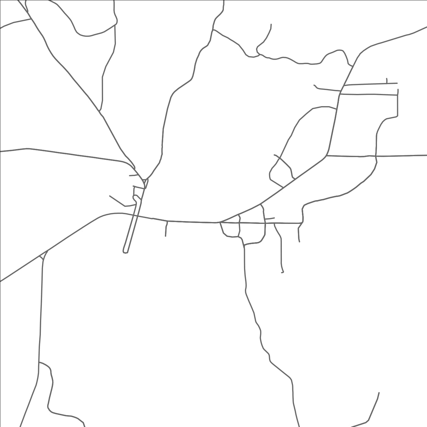 ROAD MAP OF ATLANTA, LOUISIANA BY MAPBAKES