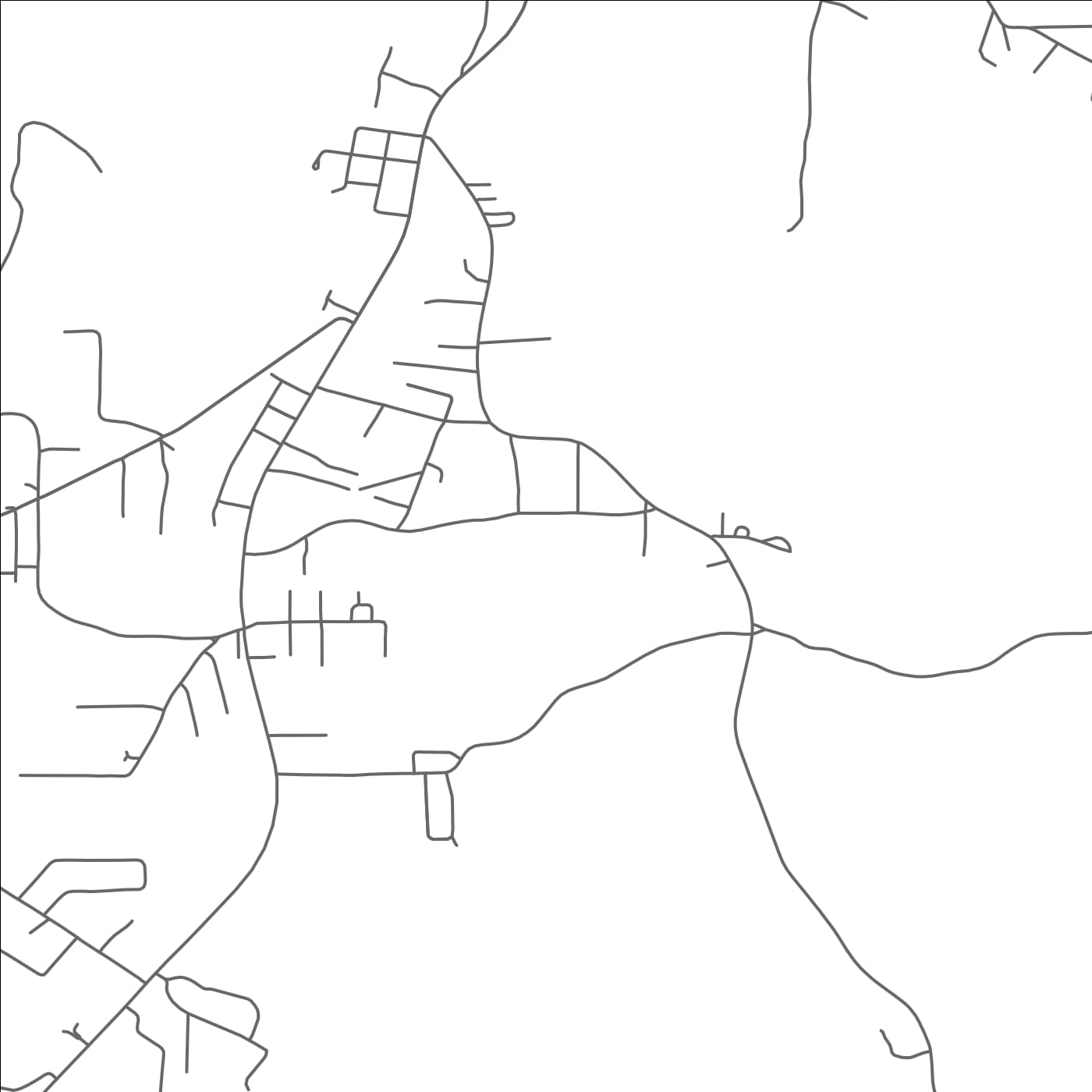 ROAD MAP OF BANKS SPRINGS, LOUISIANA BY MAPBAKES