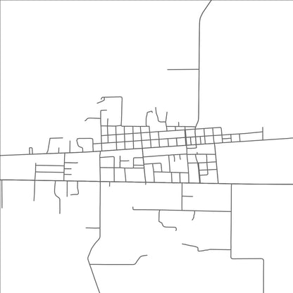 ROAD MAP OF BASILE, LOUISIANA BY MAPBAKES