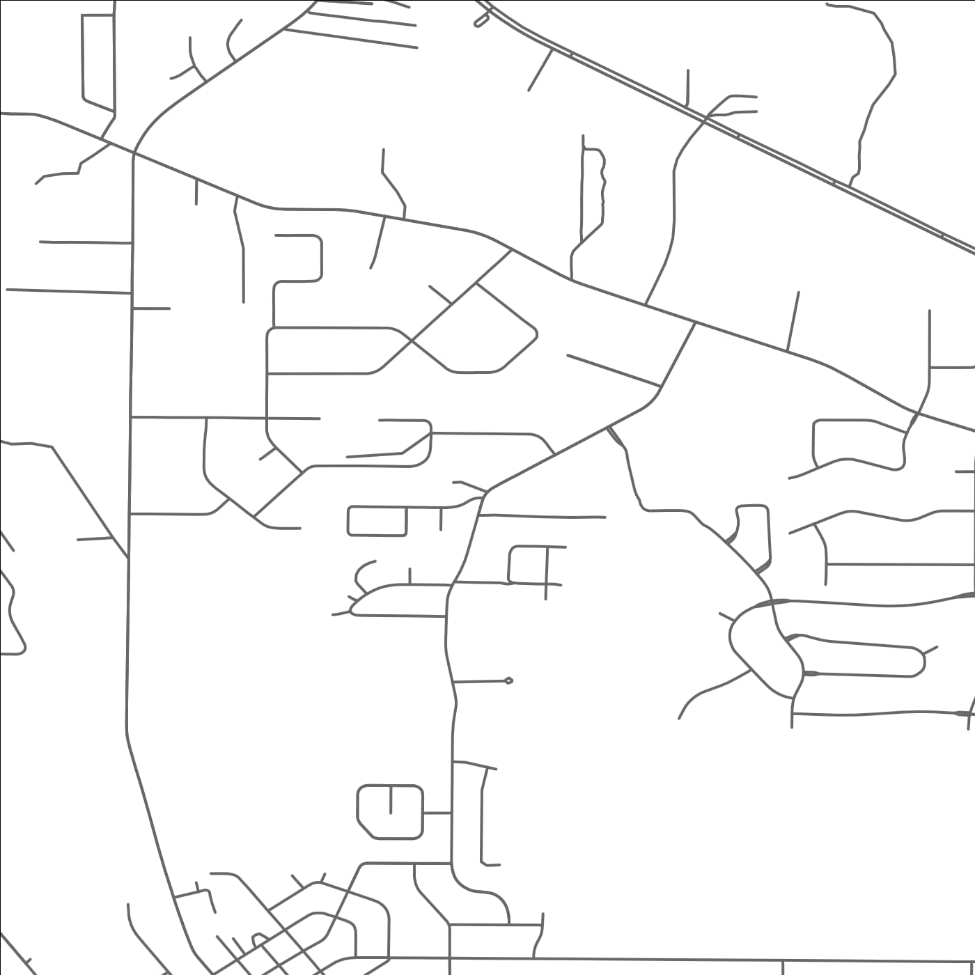 ROAD MAP OF BLANCHARD, LOUISIANA BY MAPBAKES