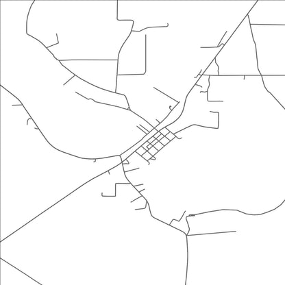 ROAD MAP OF BONITA, LOUISIANA BY MAPBAKES