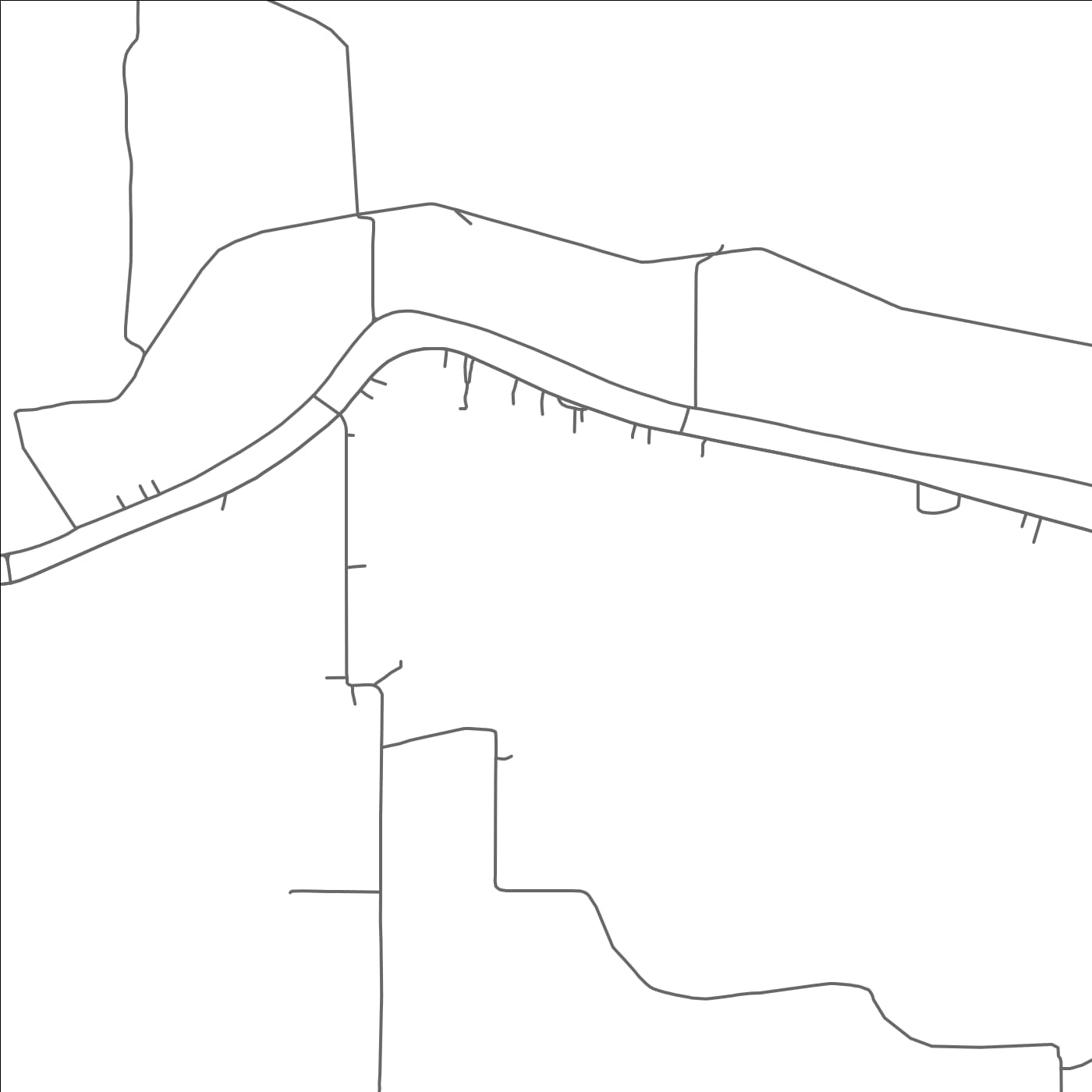 ROAD MAP OF BORDELONVILLE, LOUISIANA BY MAPBAKES