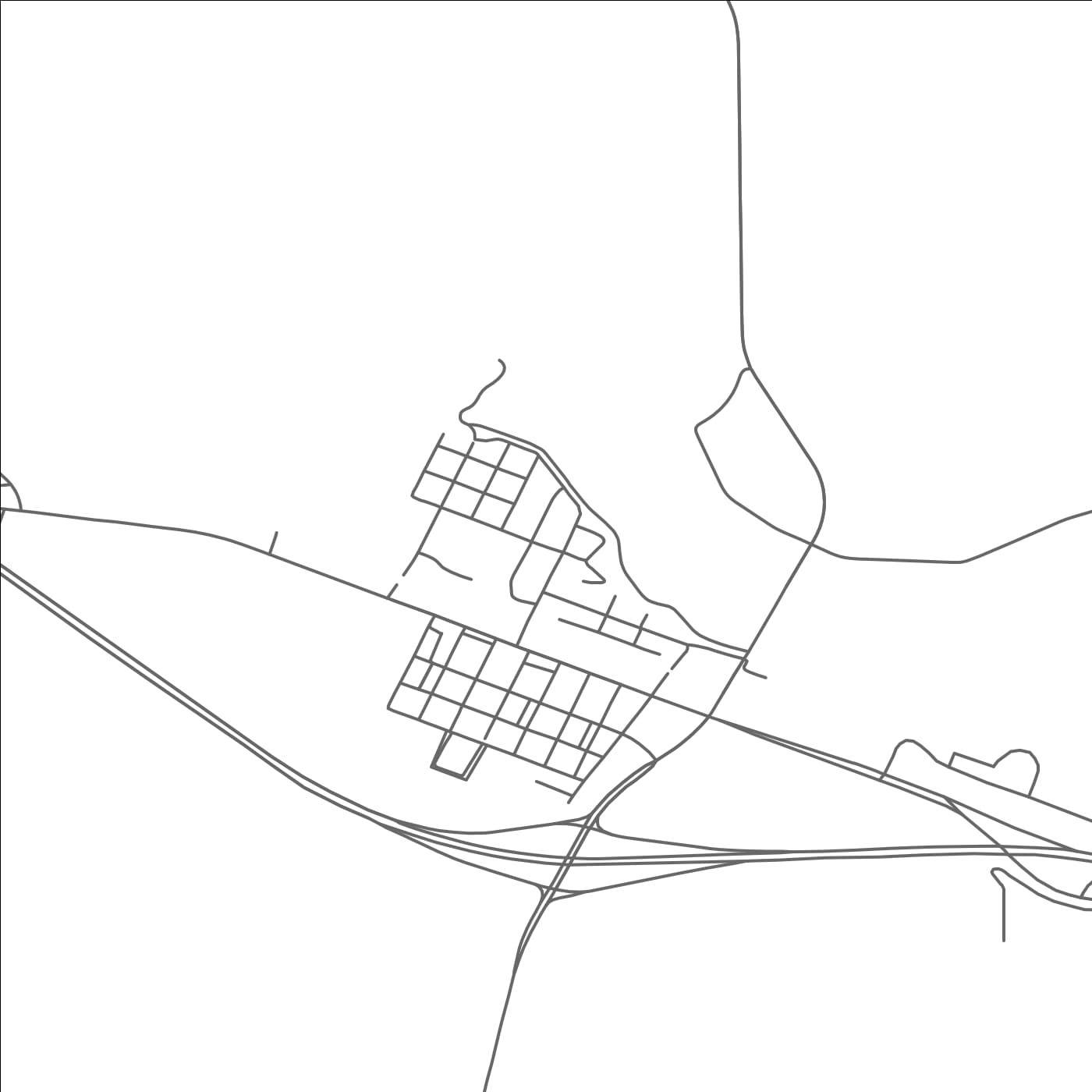 ROAD MAP OF BOYCE, LOUISIANA BY MAPBAKES