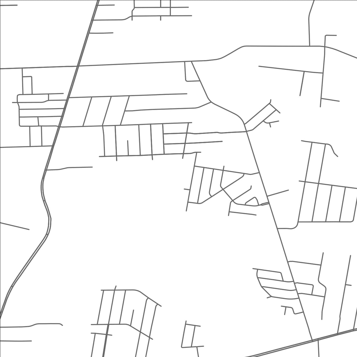 ROAD MAP OF BROWNFIELDS, LOUISIANA BY MAPBAKES