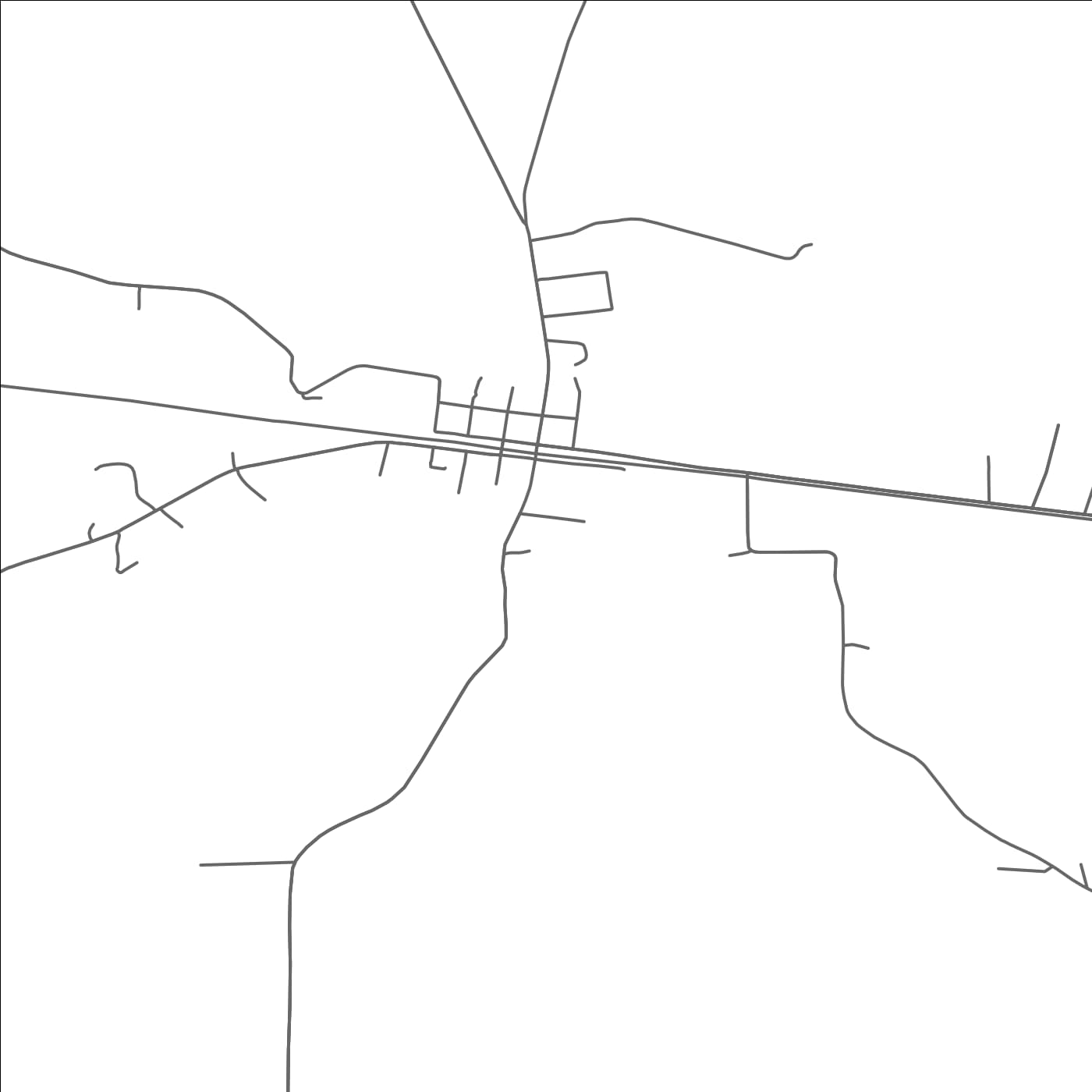 ROAD MAP OF CALVIN, LOUISIANA BY MAPBAKES