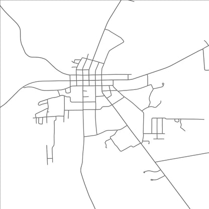 ROAD MAP OF CLINTON, LOUISIANA BY MAPBAKES