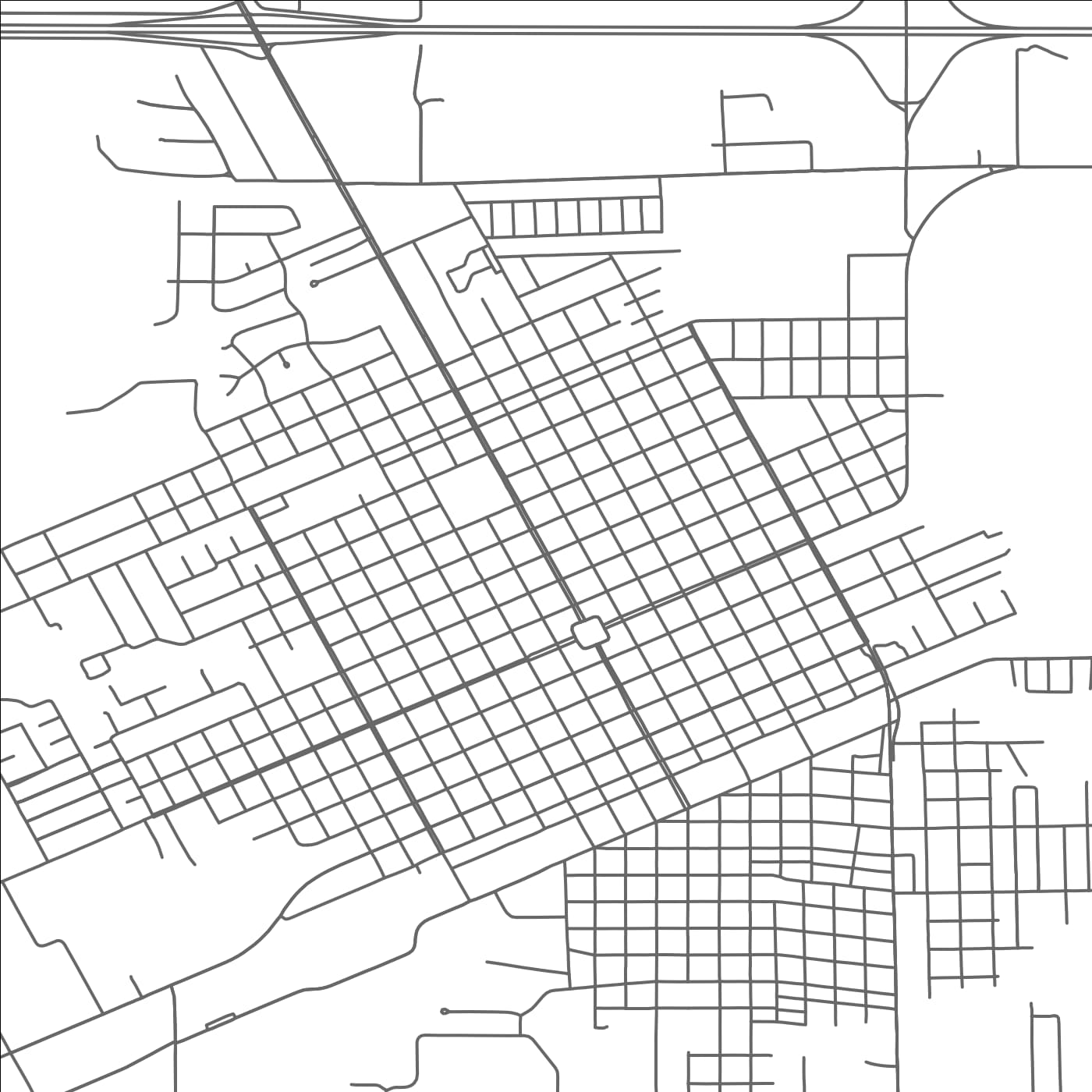 ROAD MAP OF CROWLEY, LOUISIANA BY MAPBAKES