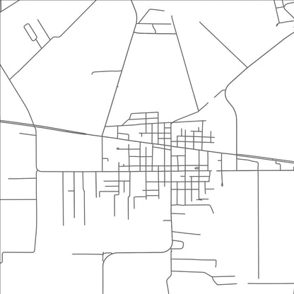 ROAD MAP OF DELCAMBRE, LOUISIANA BY MAPBAKES